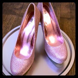 Sparkly PINK heels